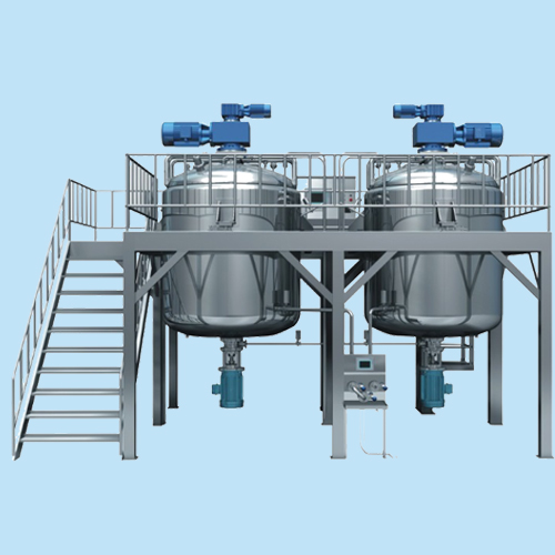 homogenizer tank with mixer