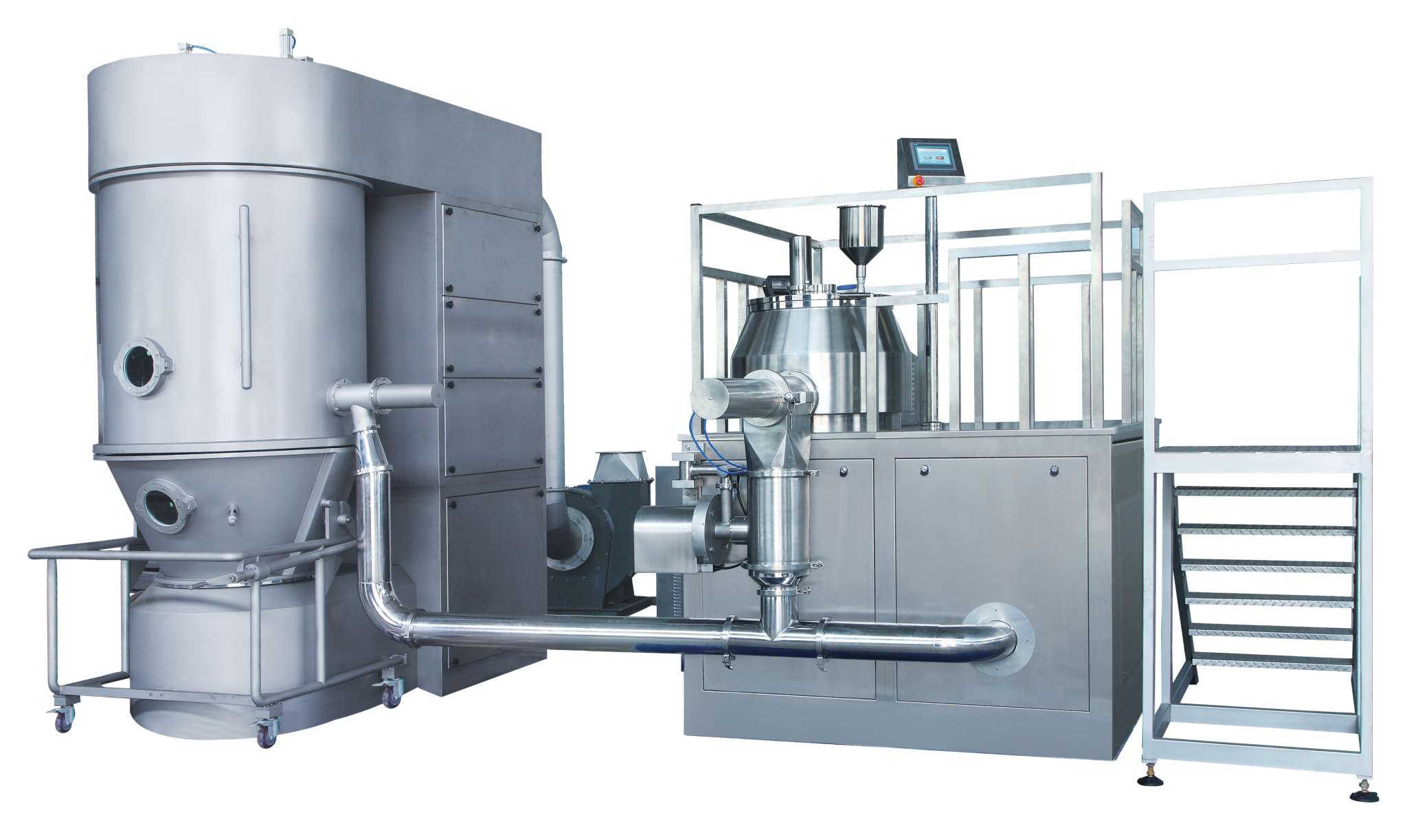 wet granulator and fluid bed dryer